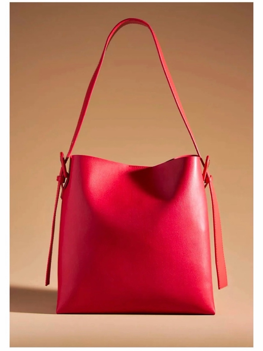 Anthropologie Vibrant Red Shoulder Bag